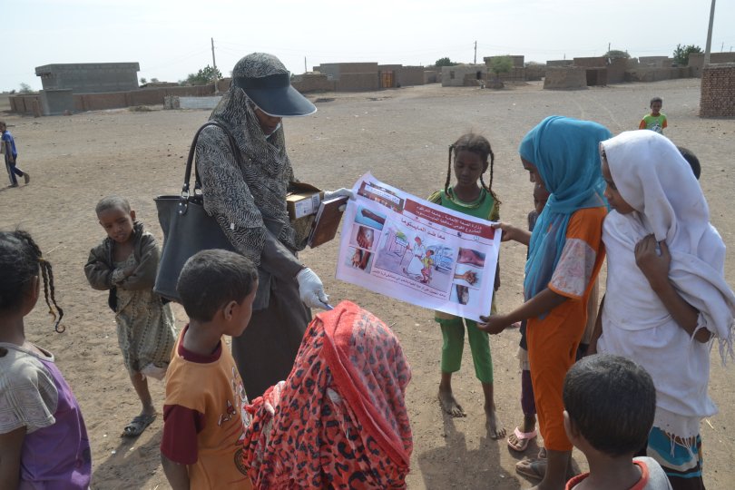 The Mycetoma Patient Friends Association field awareness event in endemic village.