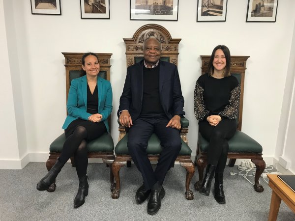 Professor Corrah with Tamar Ghosh, RSTMH CEO and Claire Coveney, RSTMH Membership Manager